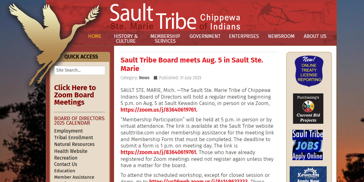 Sault Ste. Marie Tribe of Chippewa Indians